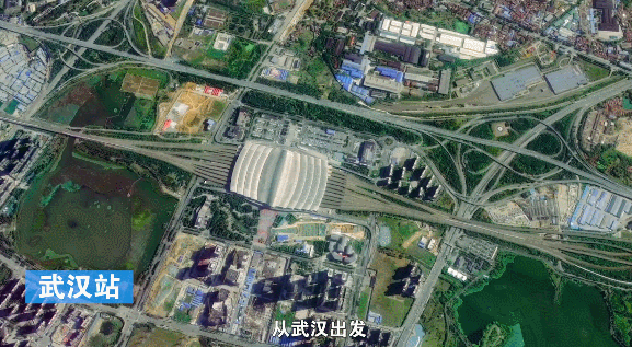 非凡十年看武汉 | 卫星视角看“九省通衢”交通巨变