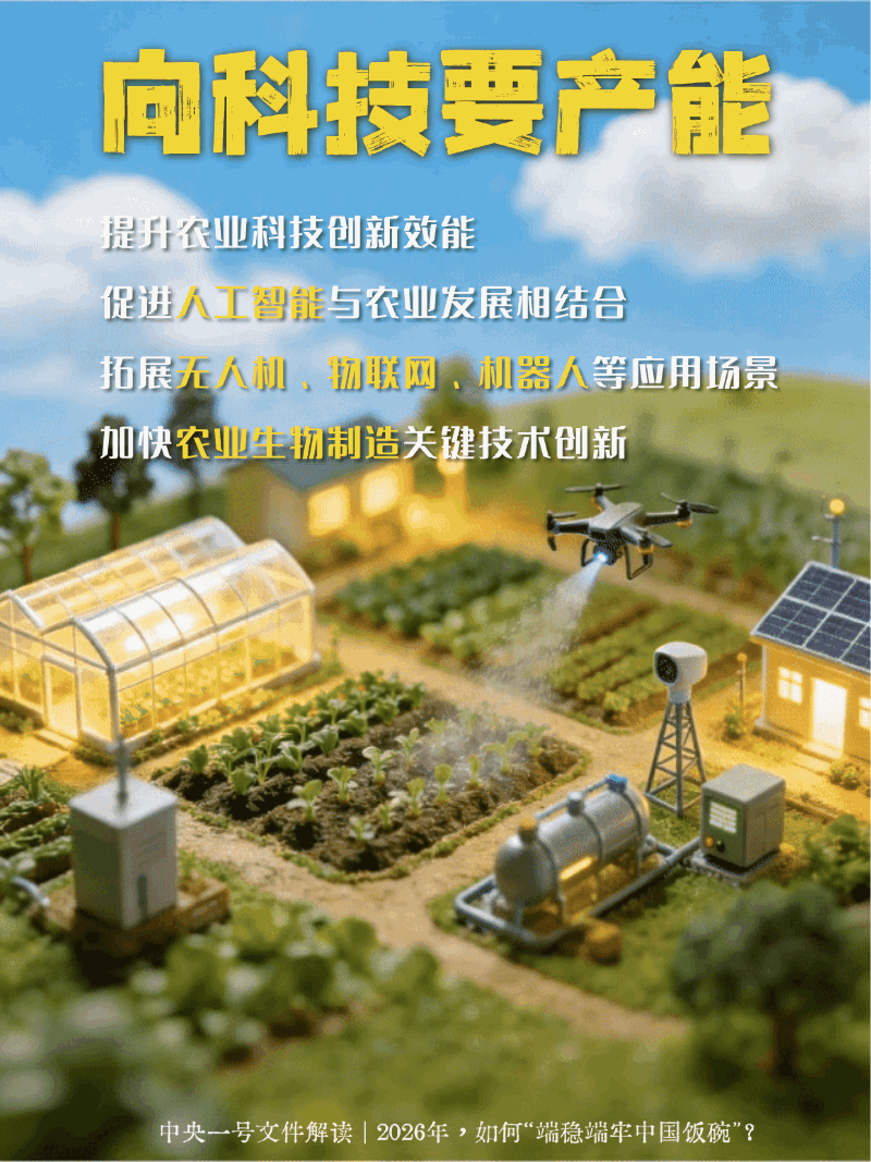 “动”察一号文件 | 2026年，如何“端稳端牢中国饭碗”？