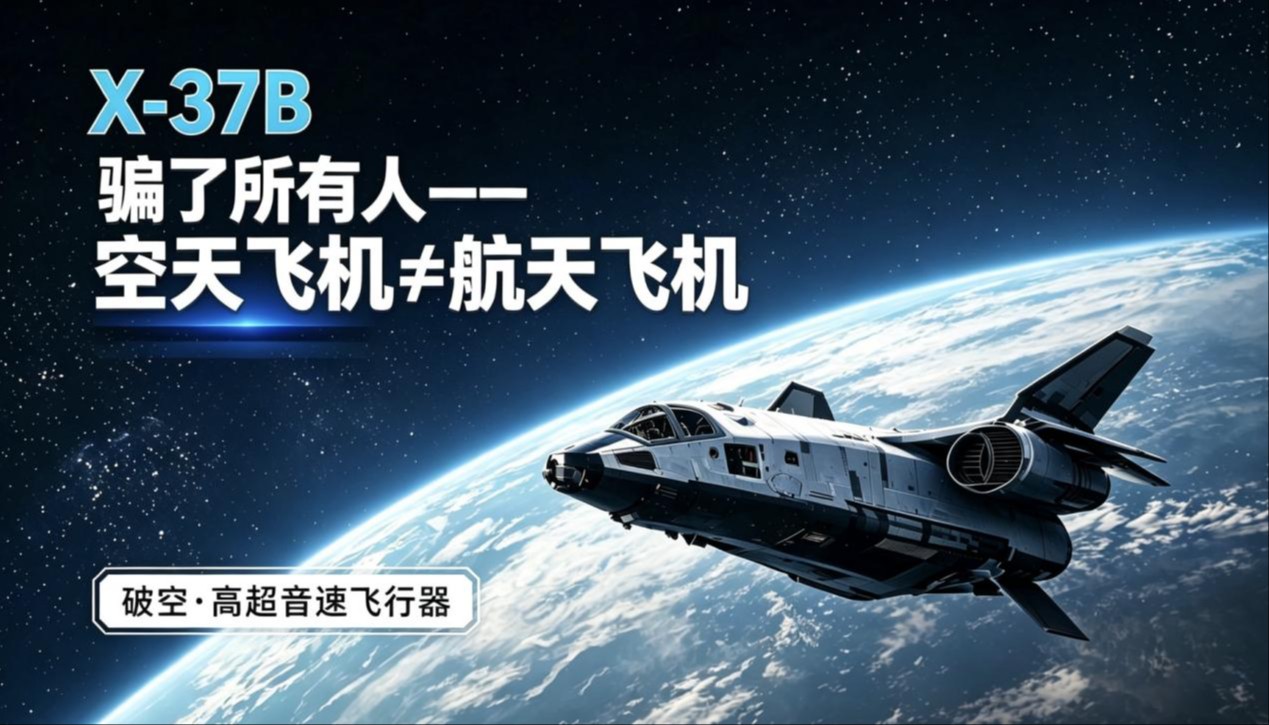 《破空·高超音速飞行器》⑤ X-37B骗了所有人——空天飞机≠航天飞机