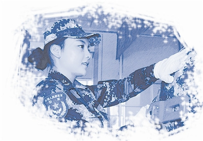 空军驻藏场站女安检员：高原机场“X光机”（图）