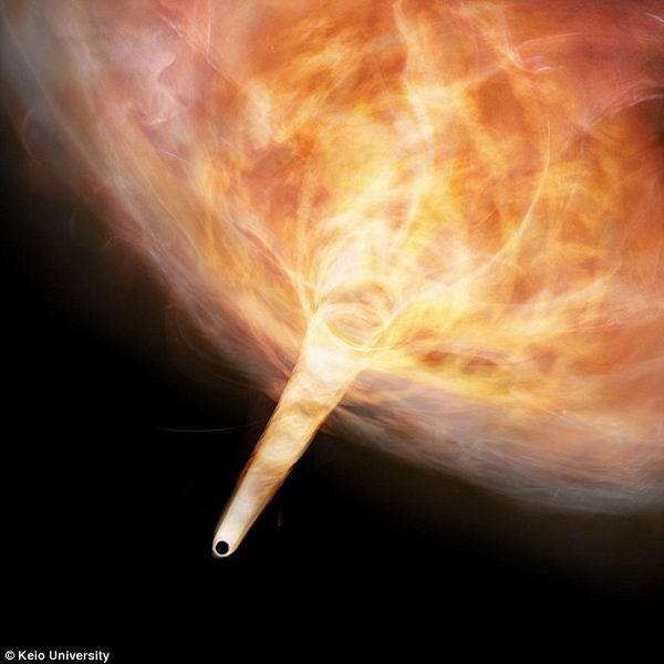 科学家基于分子云移动发现隐藏黑洞存在证据