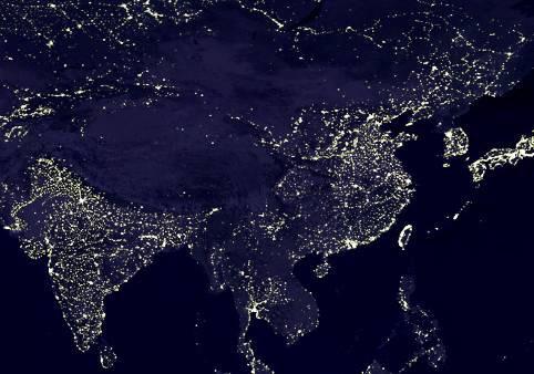 nasa全球夜间灯光地图上,为何印度灯光比中国还亮