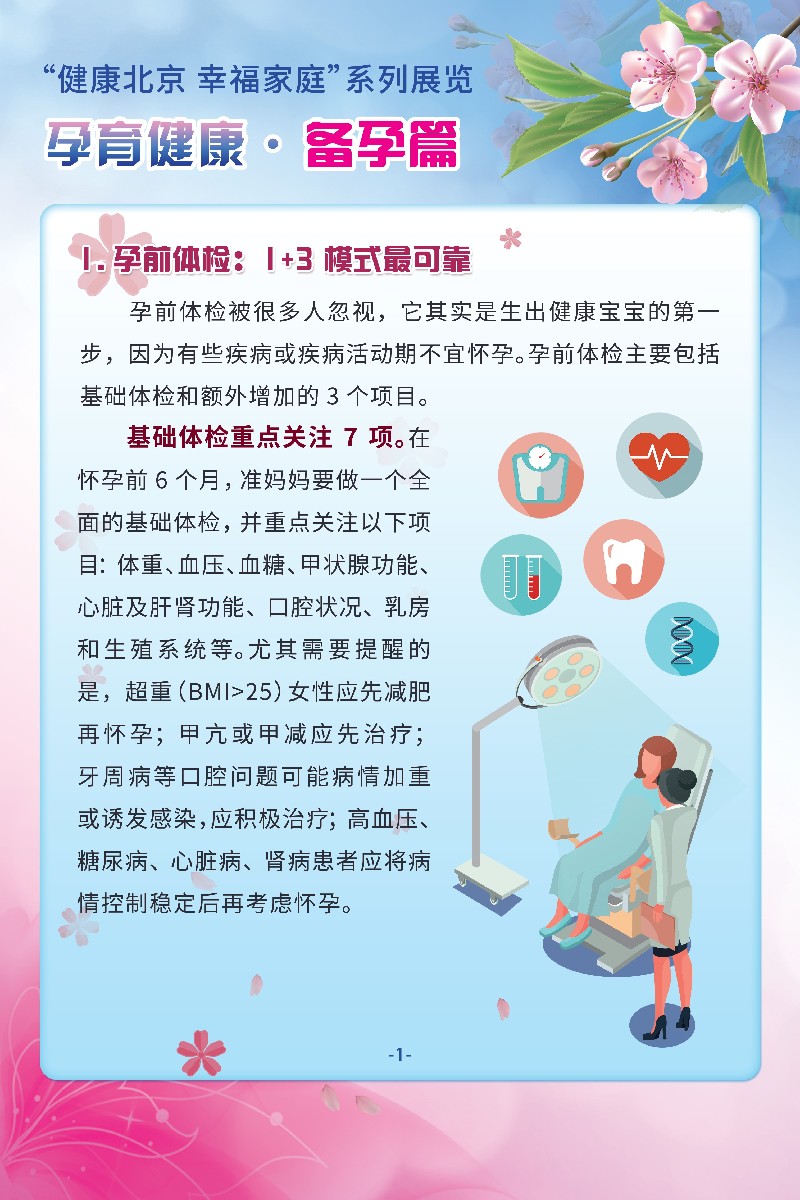 “健康北京 幸福家庭”系列展览 孕育健康·备孕篇