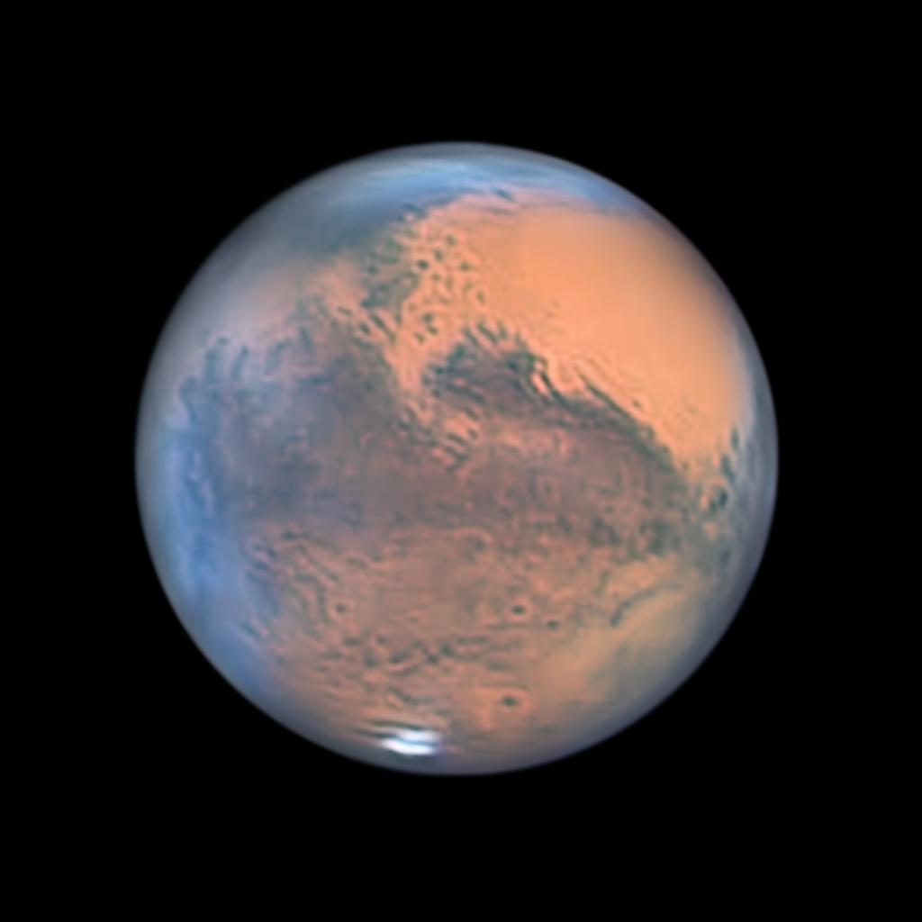 科技文摘 _ “火星大冲”未完待续，距离地球最近一刻就在后天！宛若明亮红宝石，肉眼可见