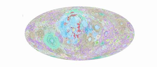 又美又清晰的月球地质图来了