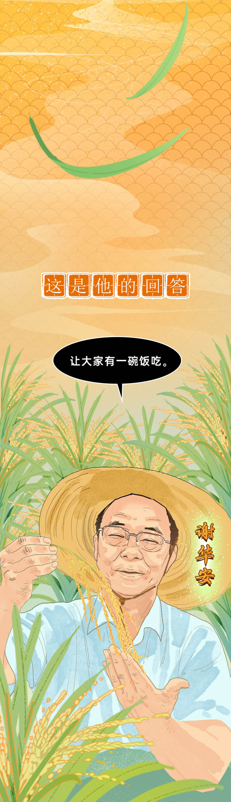 一粒种子改变世界：手绘长图纪念中国攻克杂交水稻难关 50 周年