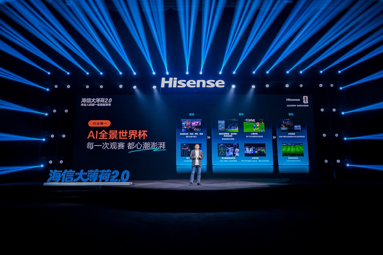 海信世界杯定制套系大薄荷2.0发布：重新定义年轻人第一套智能家电