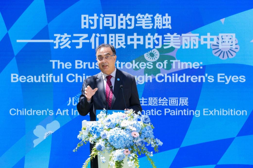“时间的笔触——孩子们眼中的美丽中国”儿童艺术倡议及主题绘画展亮相798CUBE