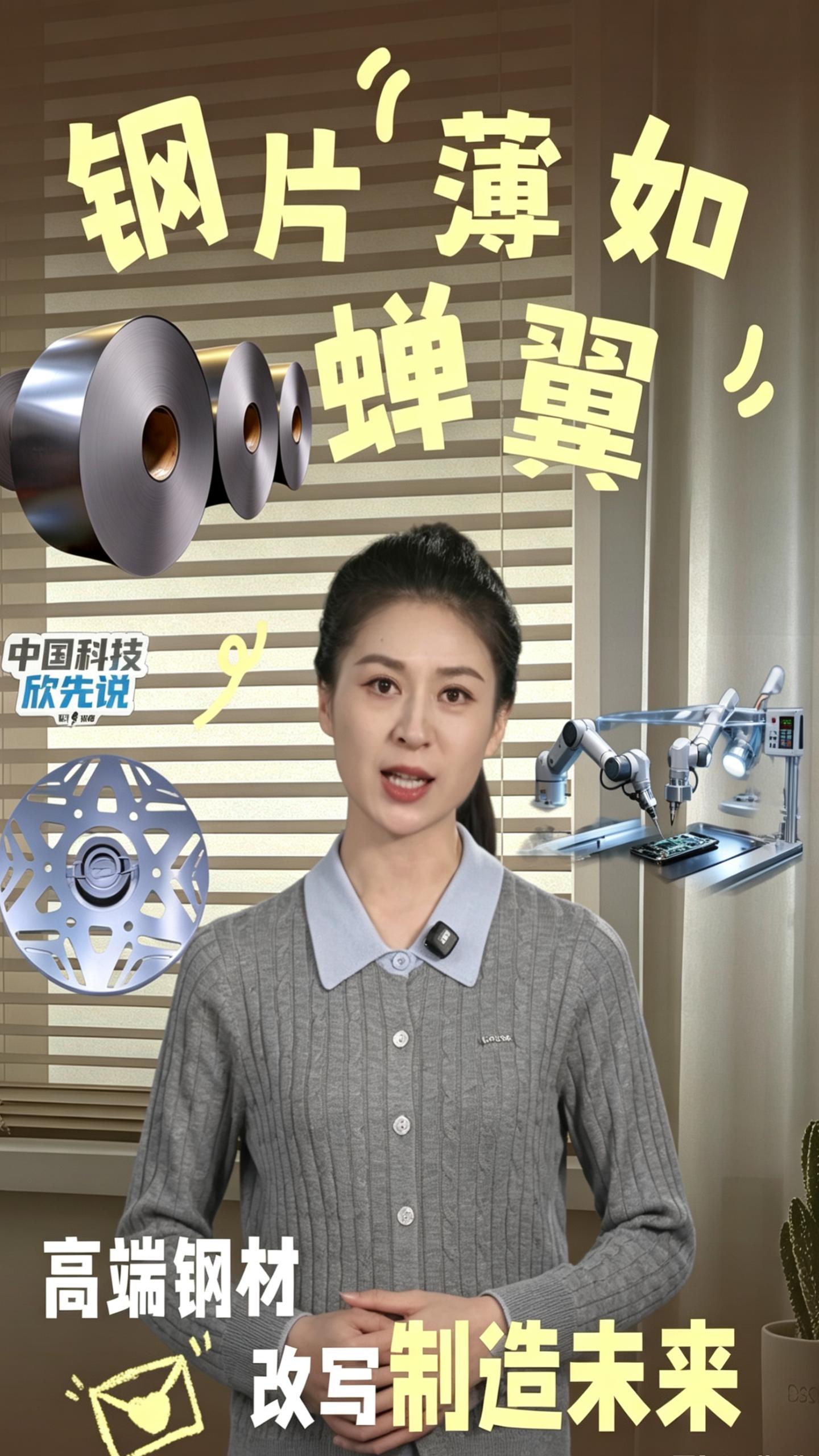 中国科技欣先说｜钢片“薄如蝉翼”！高端钢材改写制造未来