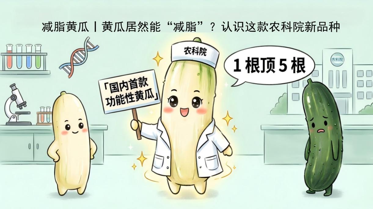 第1期：减脂黄瓜丨黄瓜居然能“减脂”？认识这款农科院新品种