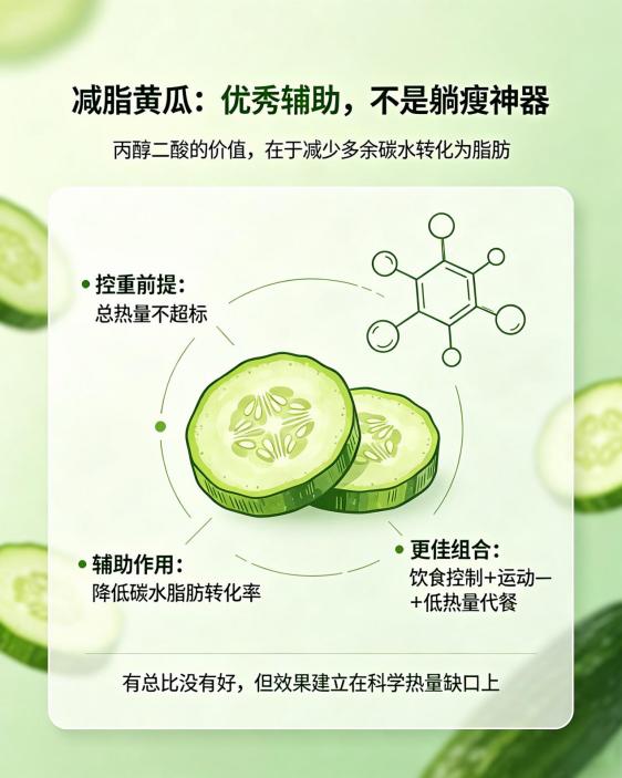 第2期：减脂黄瓜丨揭秘丙醇二酸——黄瓜里藏着的“减脂密码”