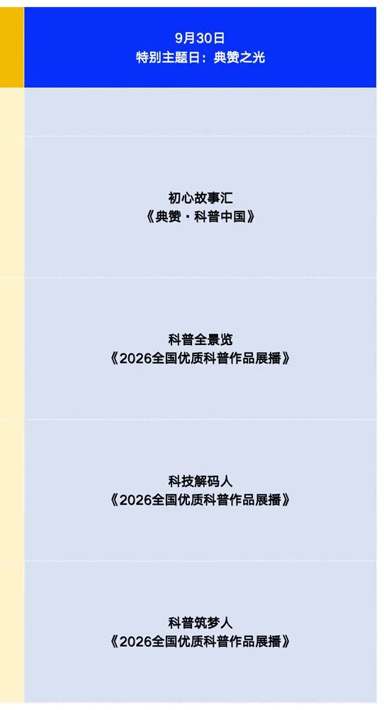 蹲直播!“科普之光”全国科普月大型网络展播活动来了