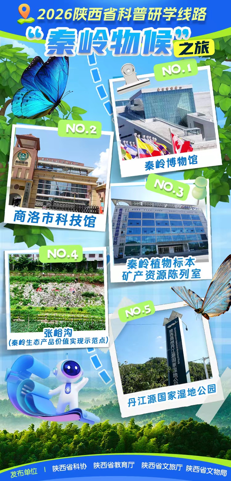 出发！2026陕西省科普研学线路，共赴探索的科学之旅