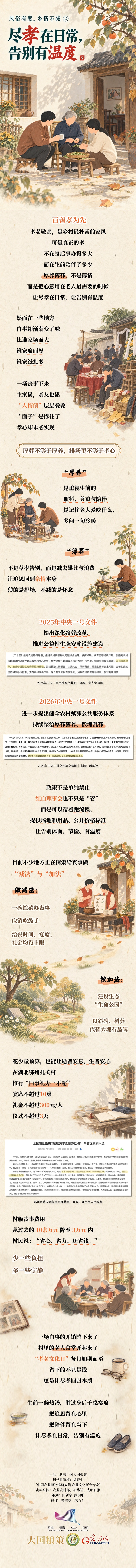 风俗有度，乡情不减 ② | 尽孝在日常，告别有温度