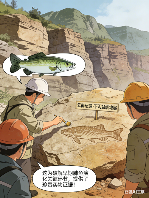 科漫剧场|跨越亿万年的线索:云南古嵴鱼揭秘肺鱼演化之路 科漫剧场|跨越亿万年的线索:云南古嵴鱼揭秘肺鱼演化之路