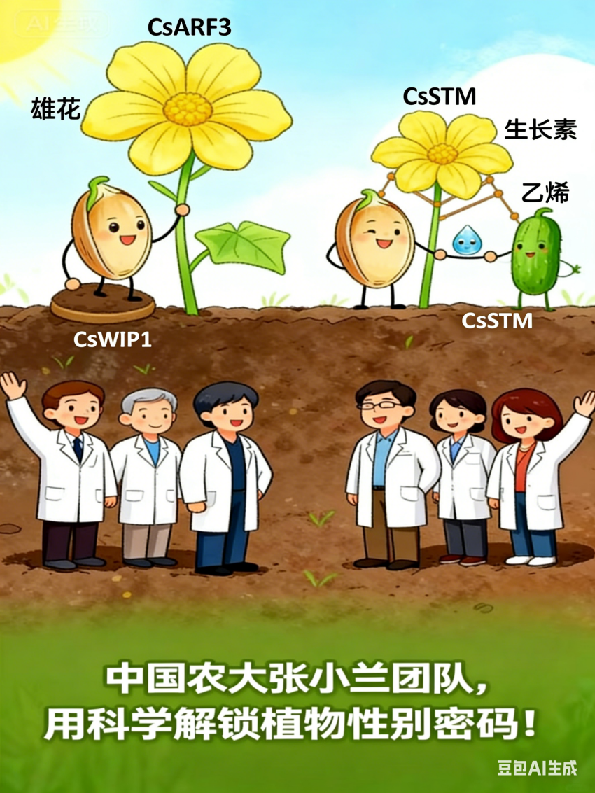 漫话基因科普丨找到黄瓜性别“总开关”，高产不再靠运气