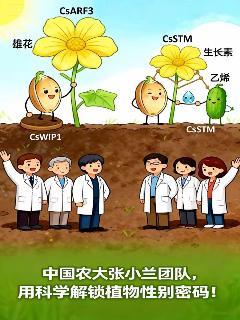 漫话基因科普丨找到黄瓜性别“总开关”，高产不再靠运气