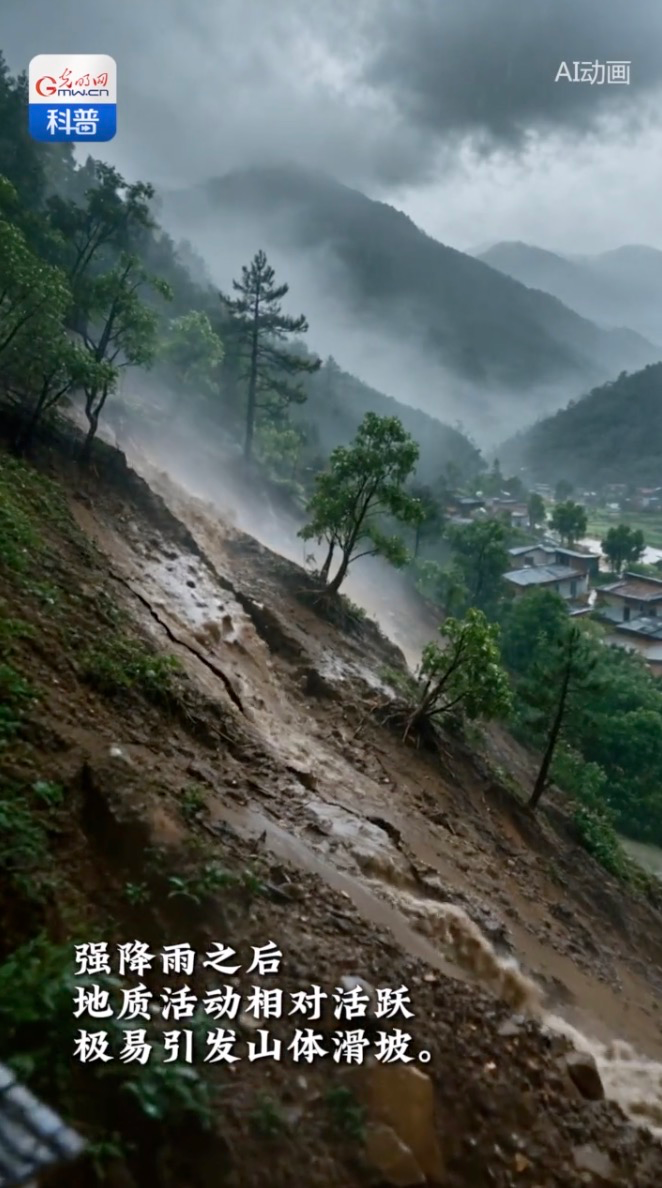 应急科普｜暴雨天小心山体滑坡！出现这些征兆赶紧撤离