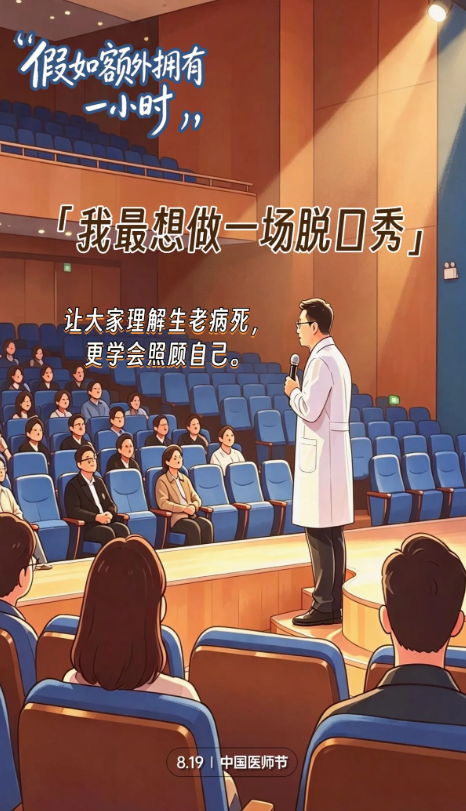 假如额外拥有一小时，AI海报定格医者心愿