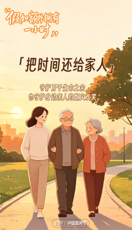 假如额外拥有一小时，AI海报定格医者心愿