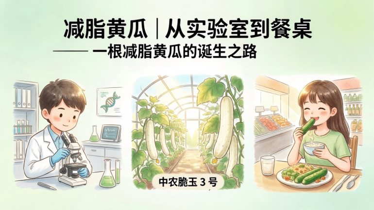 第5期：减脂黄瓜丨从实验室到餐桌——一根减脂黄瓜的诞生之路